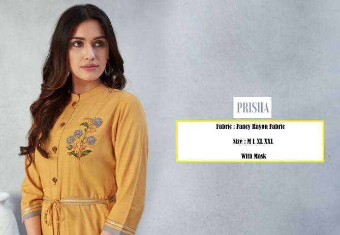 Prisha By LT Nitya Catchy Look Rayon Party Wear Kurti Catalog